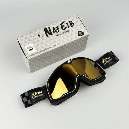 Retro DEUS Motorcycle Helmet Goggles | Windproof Sporty Goggles