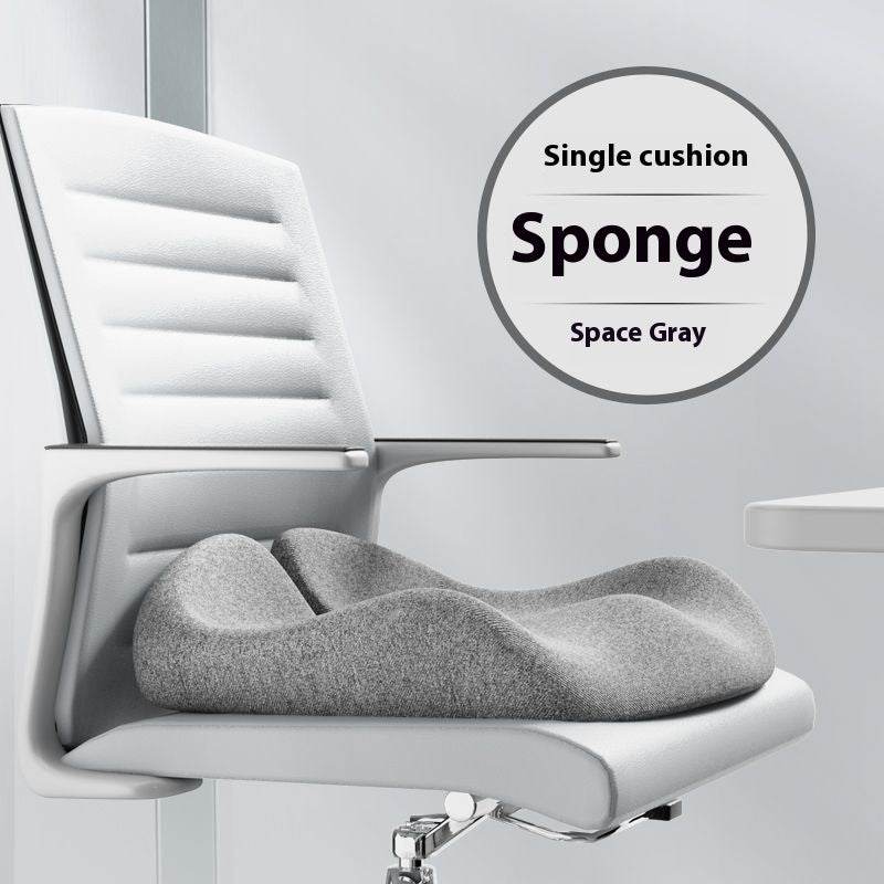 Cushion Office Chair Cushion Long-sitting Artifact Thickened Non-collapse Memory Foam Seat Cushion Ice Silk Breathable Men Seat Cushion - YAXSO