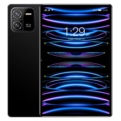Black smartphone with colorful display on a white background