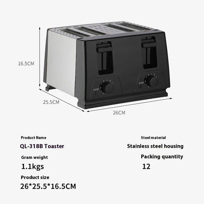 Double Slot Bread Toaster – Breakfast Machine - YAXSO