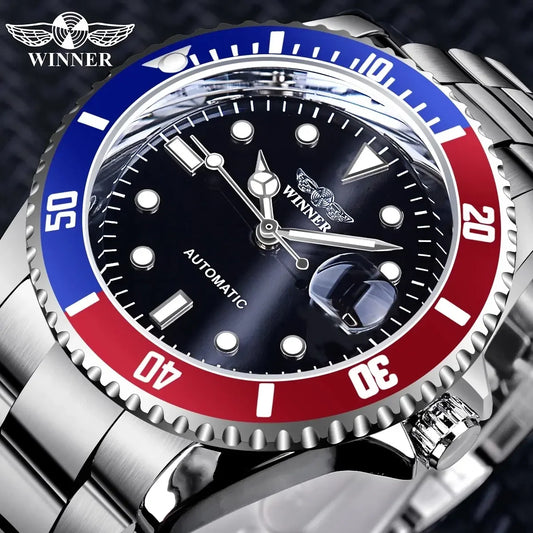 Men Mechanical Automatic Watch Stainless Waterproof