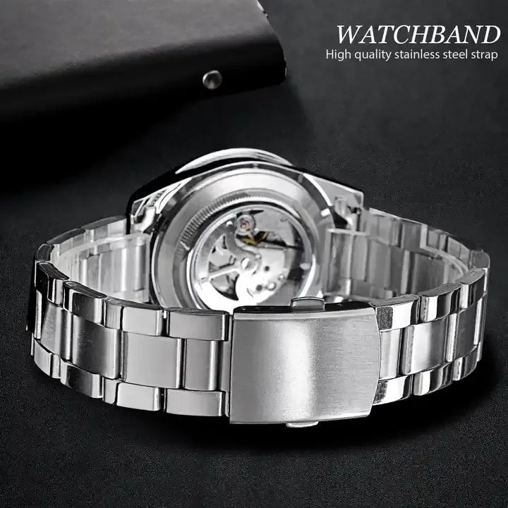 Men Mechanical Automatic Watch Stainless Waterproof