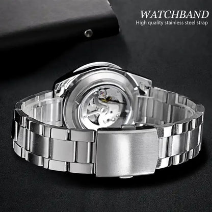Men Mechanical Automatic Watch Stainless Waterproof