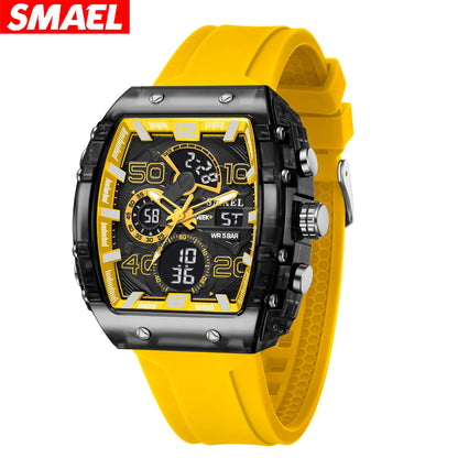 Dual Time Analog Digital Quartz Watch