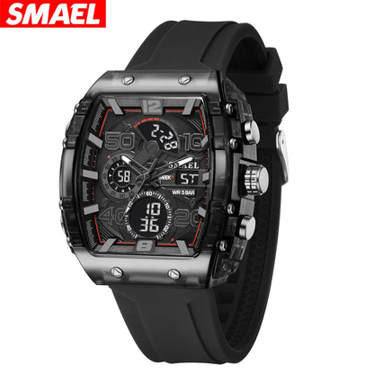 Dual Time Analog Digital Quartz Watch