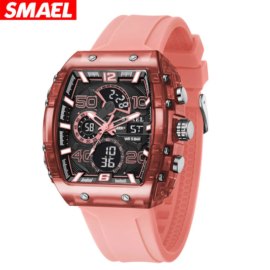 Dual Time Analog Digital Quartz Watch