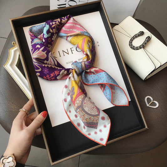 Retro Easy Matching Spring And Summer High-grade Printed Women's Professional Scarf - YAXSO