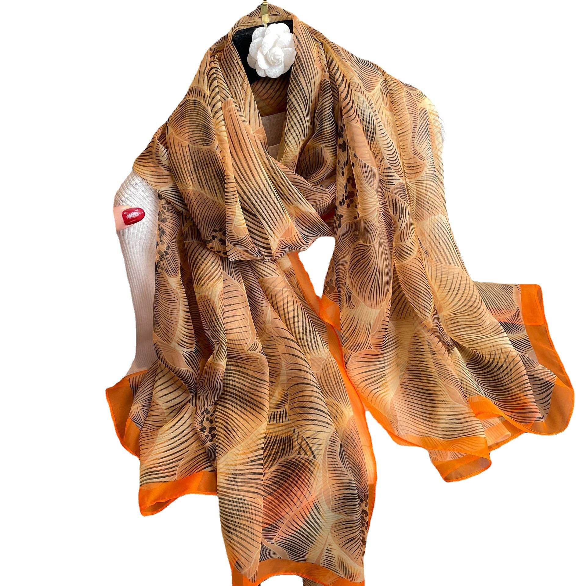 Thin Yourou Yarn Begonia Scarf Shawl - YAXSO