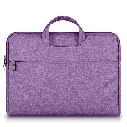 Portable fabric laptop bag rose red color