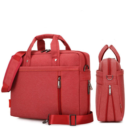 Red backpack and suitcase on a white background