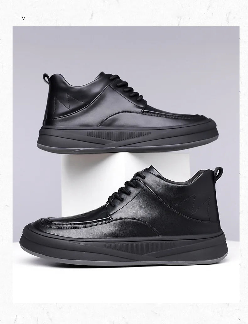 Leather Casual Shoes Sneakers for Men