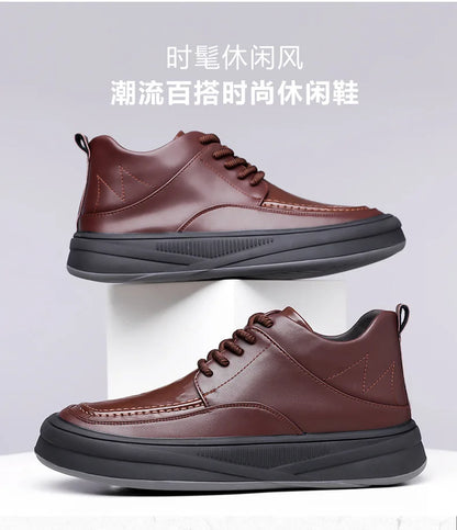Leather Casual Shoes Sneakers for Men