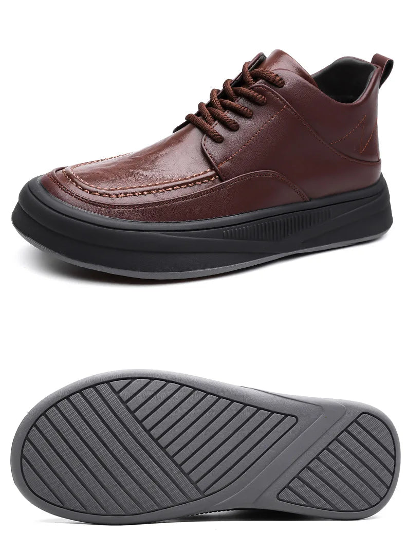 Leather Casual Shoes Sneakers for Men