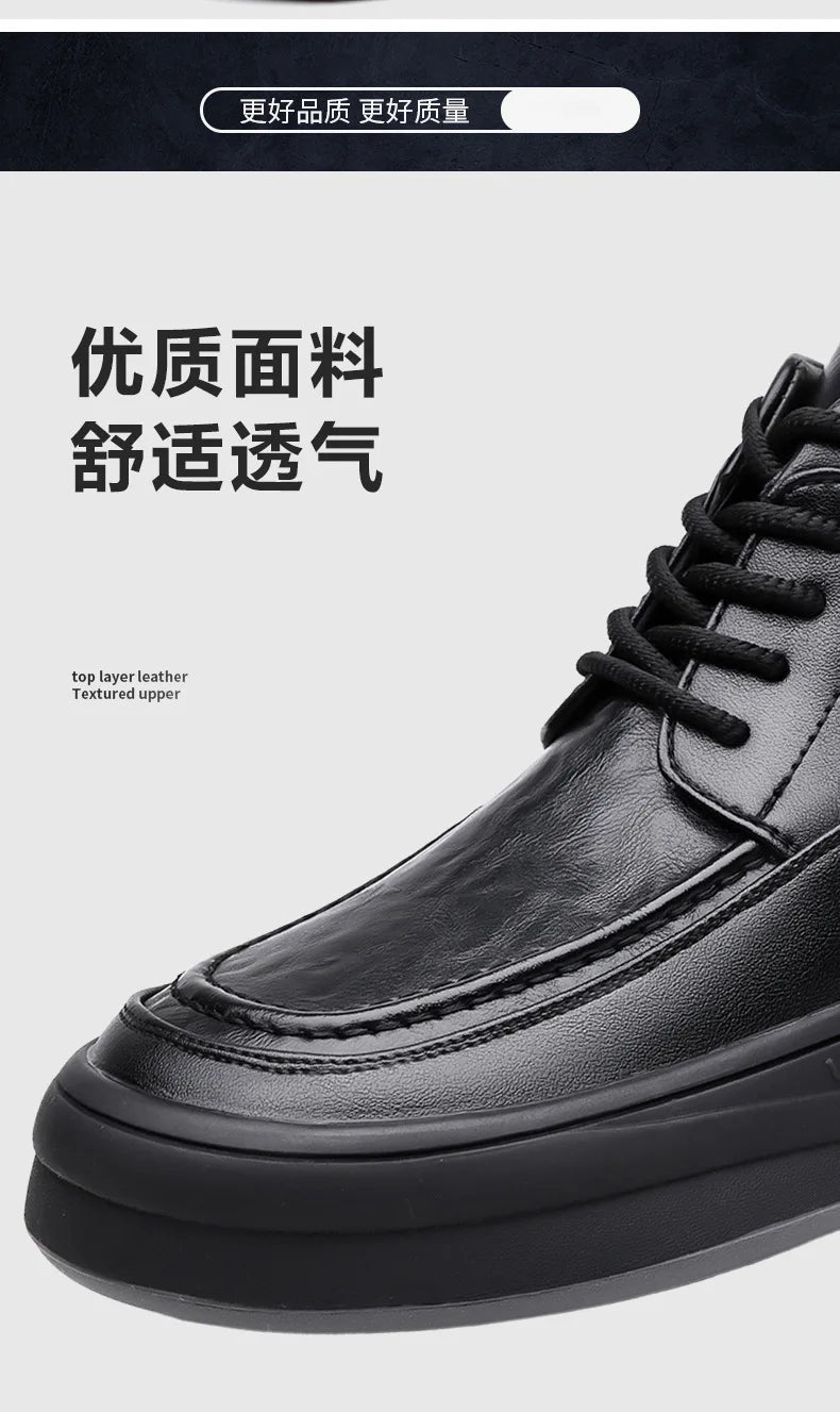 Leather Casual Shoes Sneakers for Men