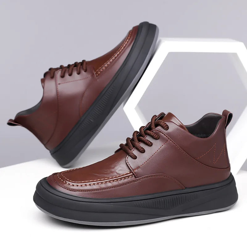 Leather Casual Shoes Sneakers for Men