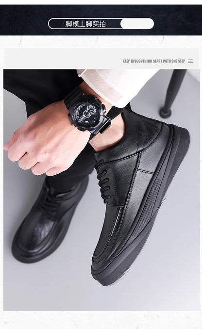 Leather Casual Shoes Sneakers for Men