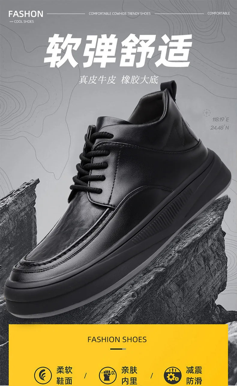 Leather Casual Shoes Sneakers for Men