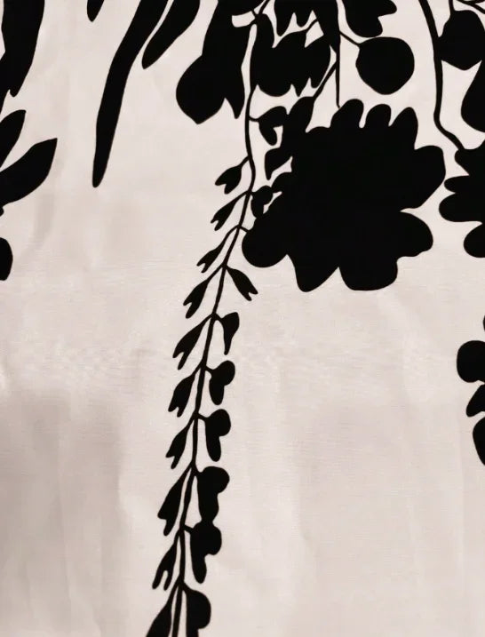 Women's Elegant Black and White Dress