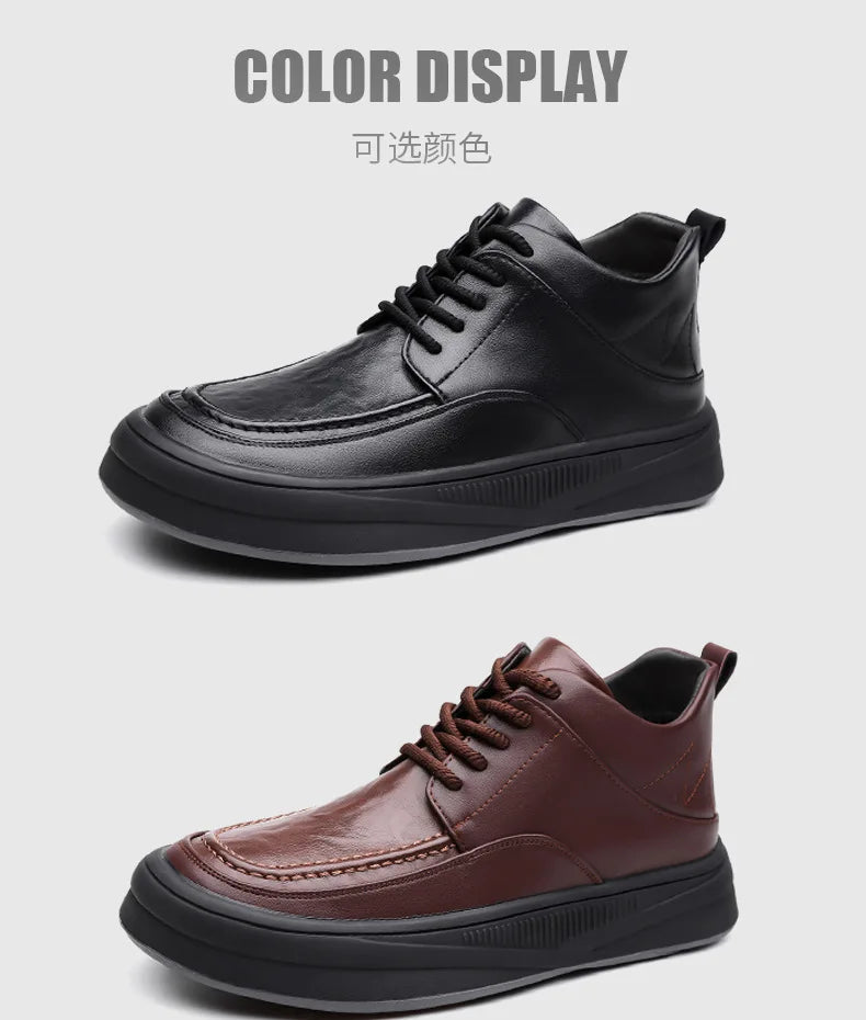 Leather Casual Shoes Sneakers for Men