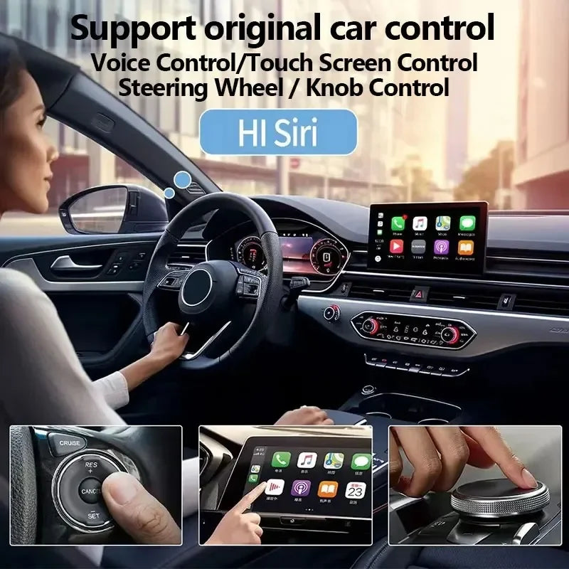 Wireless Adapter Smart Wireless CarPlay Android Auto USB Dongle