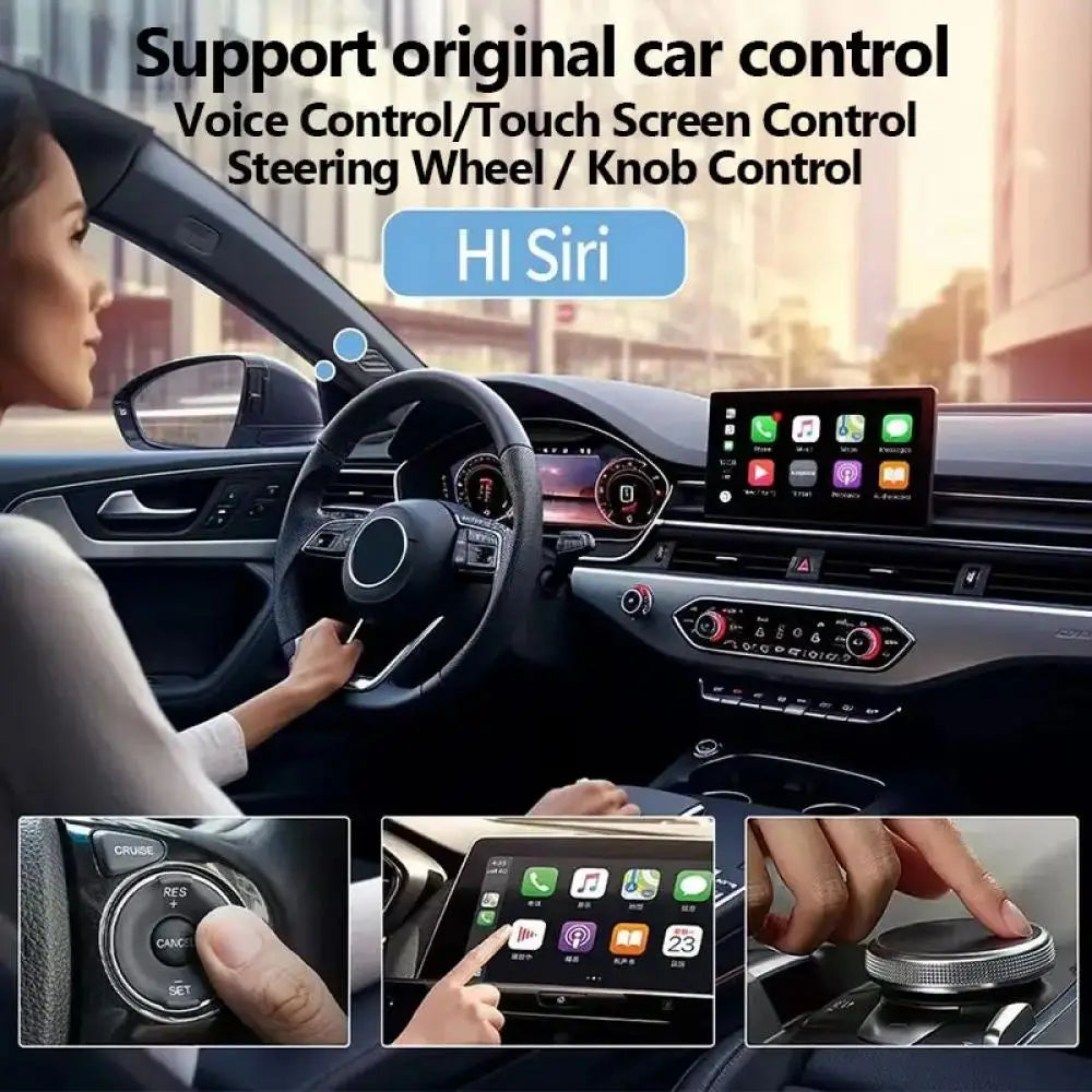 Wireless Adapter Smart Wireless CarPlay Android Auto USB Dongle