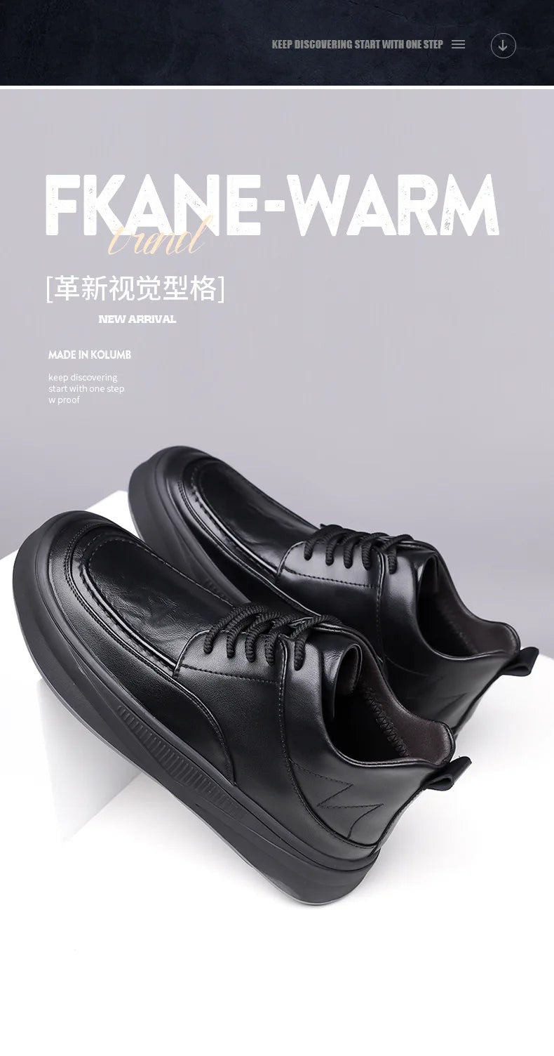 Leather Casual Shoes Sneakers for Men