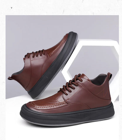 Leather Casual Shoes Sneakers for Men