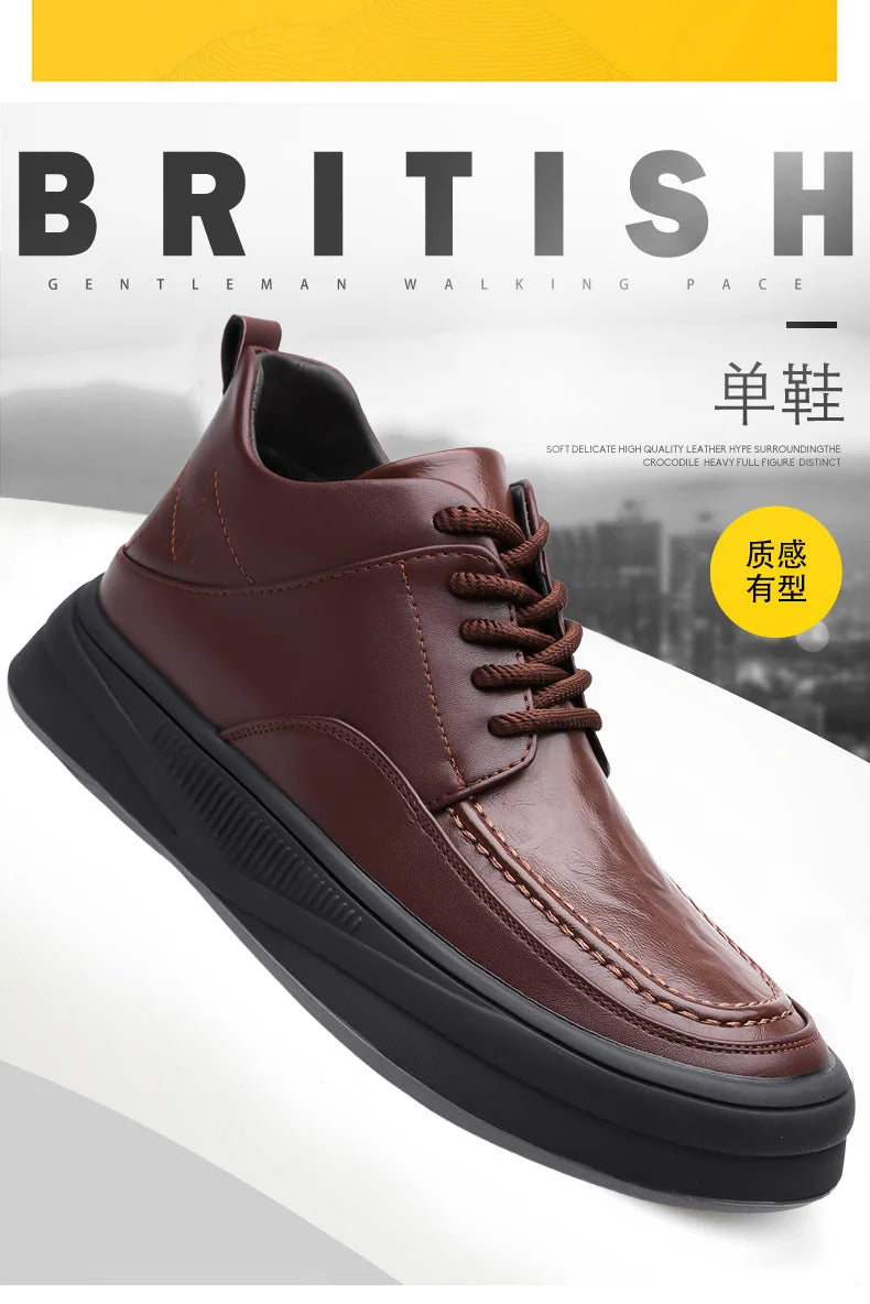 Leather Casual Shoes Sneakers for Men