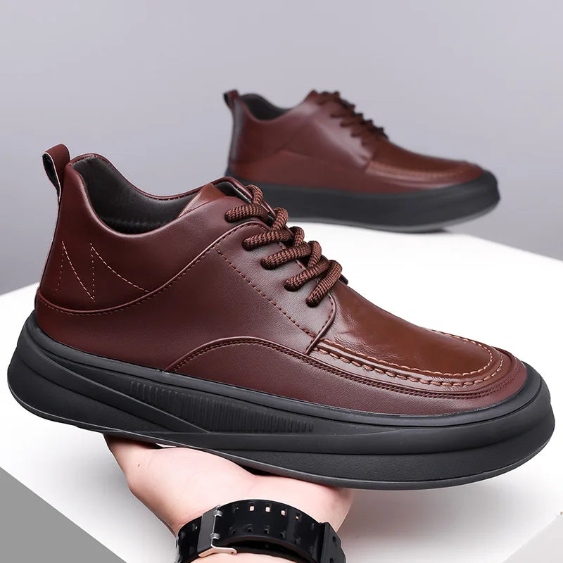 Leather Casual Shoes Sneakers for Men