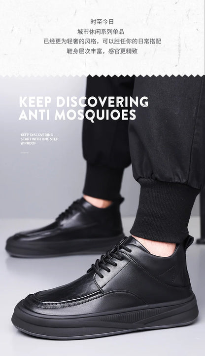 Leather Casual Shoes Sneakers for Men