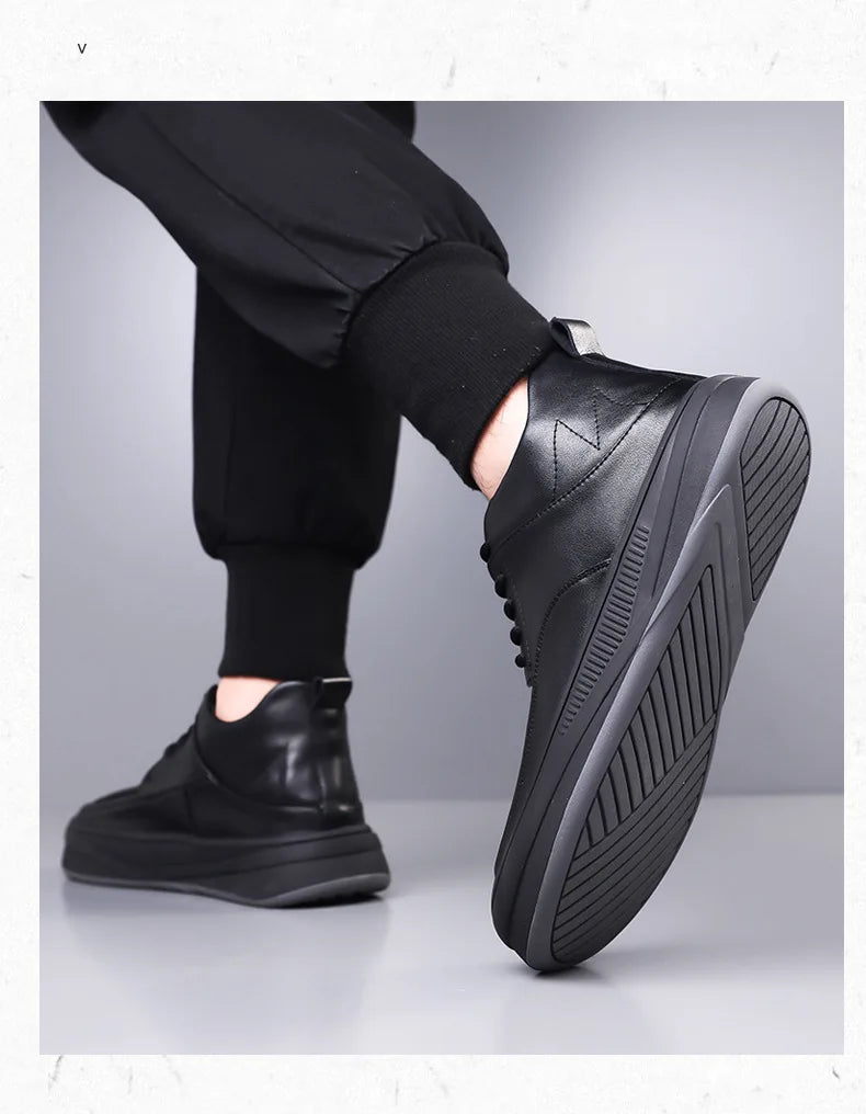 Leather Casual Shoes Sneakers for Men