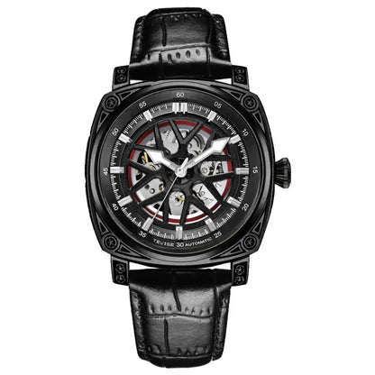 TEVISE T894G Men’s Mechanical Skeleton Watch - YAXSO