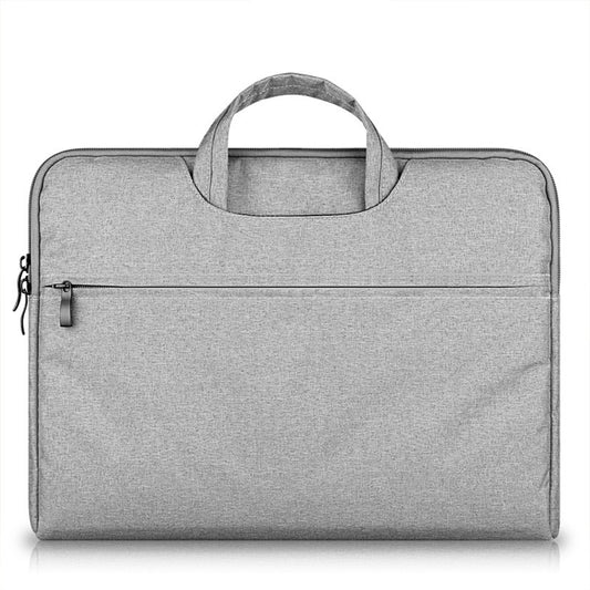 Slim fabric laptop sleeve bag with soft handle