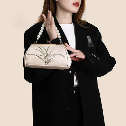 Women's Embroidered Shoulder Bag – Artistic Fashion Handbag - YAXSO