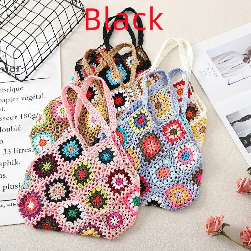 Handmade Crochet Woven Vintage Hollow Bag - YAXSO