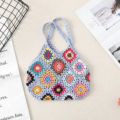 Handmade Crochet Woven Vintage Hollow Bag - YAXSO