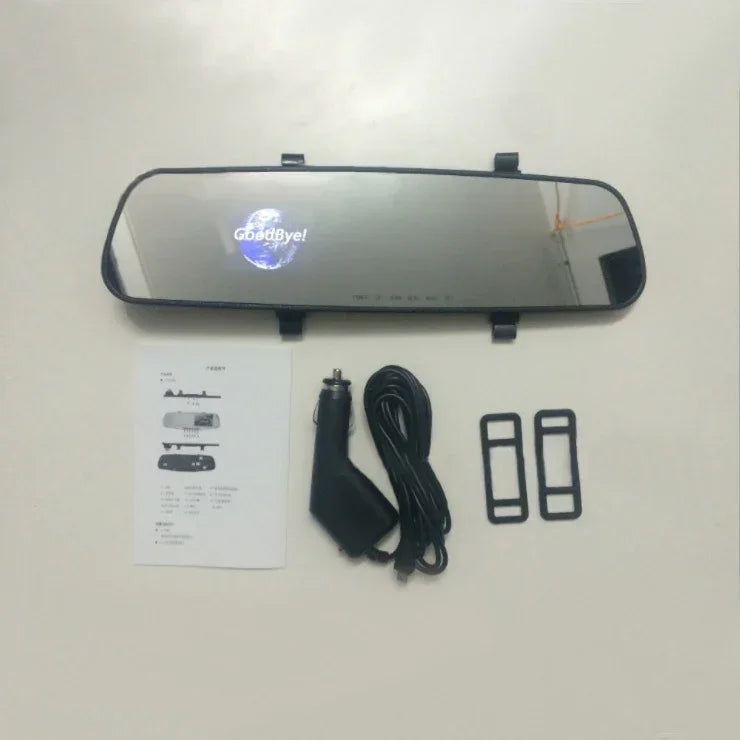 1080P HD Rearview Mirror Driving Recorder - YAXSO