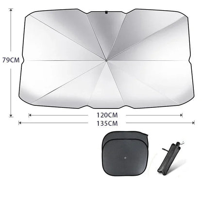 Foldable Car Windshield Sunshade Umbrella UV Protection - YAXSO