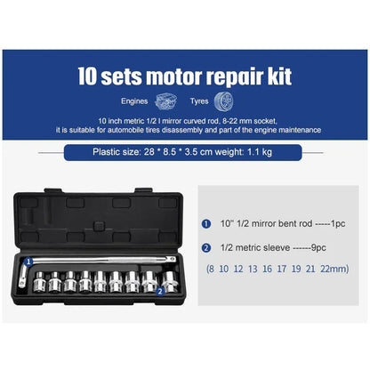 Socket Ratchet Wrench Set Repair Tools - YAXSO