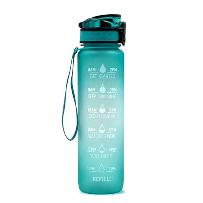 1L Tritan Motivational Water Bottle – Time Marker - YAXSO