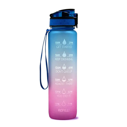 1L Tritan Motivational Water Bottle – Time Marker - YAXSO