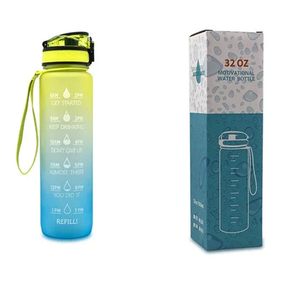 1L Tritan Motivational Water Bottle – Time Marker - YAXSO