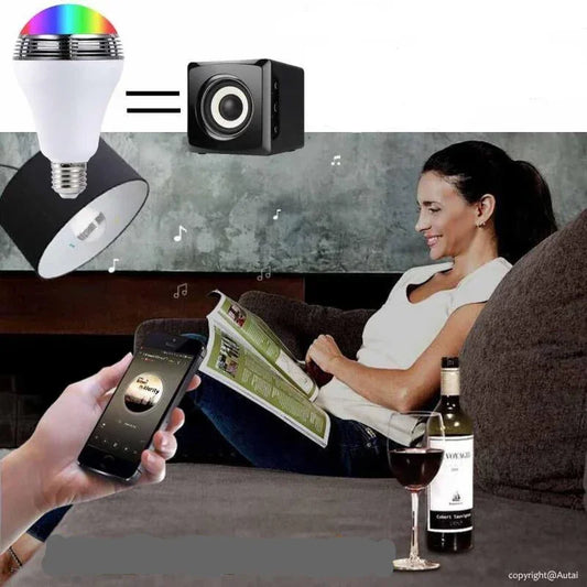 Smart LED colorful bulb Bluetooth wireless speaker - YAXSO