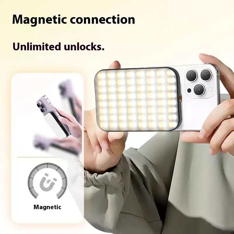 Magnetic LED Video Live Broadcast Ambience Light - YAXSO