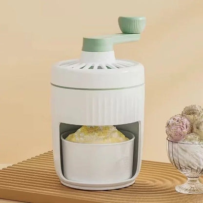 Manual Ice Shaver – Hand-Cranked Smoothie & Ice Crusher for Home Use - YAXSO