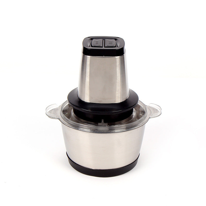 Stainless steel and black kitchen blender.  YAXSO STORE UAE