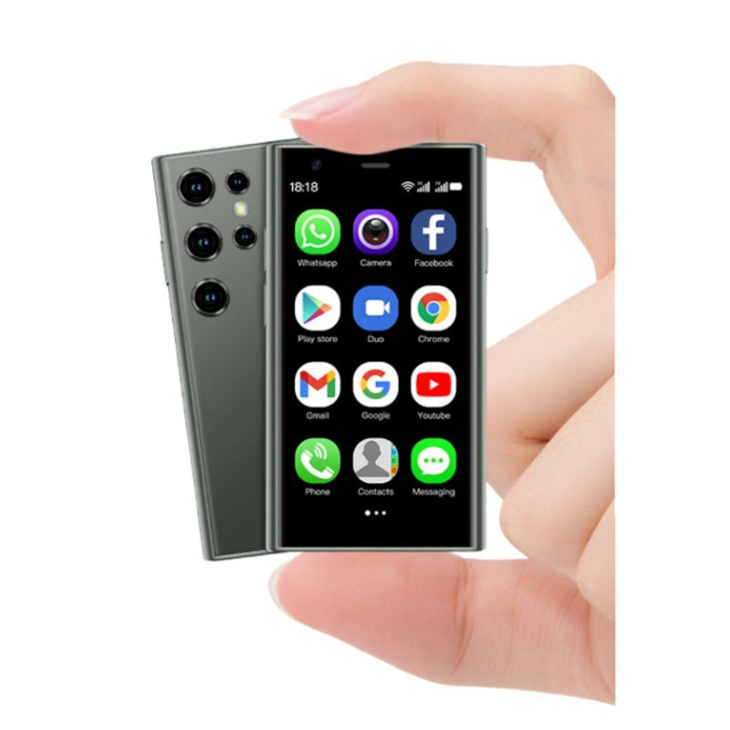 Smartphone with app icons displayed held by a hand. YAXSO UAE ONLINE STORE