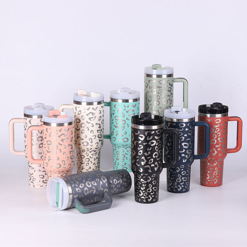 40 Oz Stainless Steel Tumbler – Insulated Travel Mug with Straw & Lid, Spill Proof