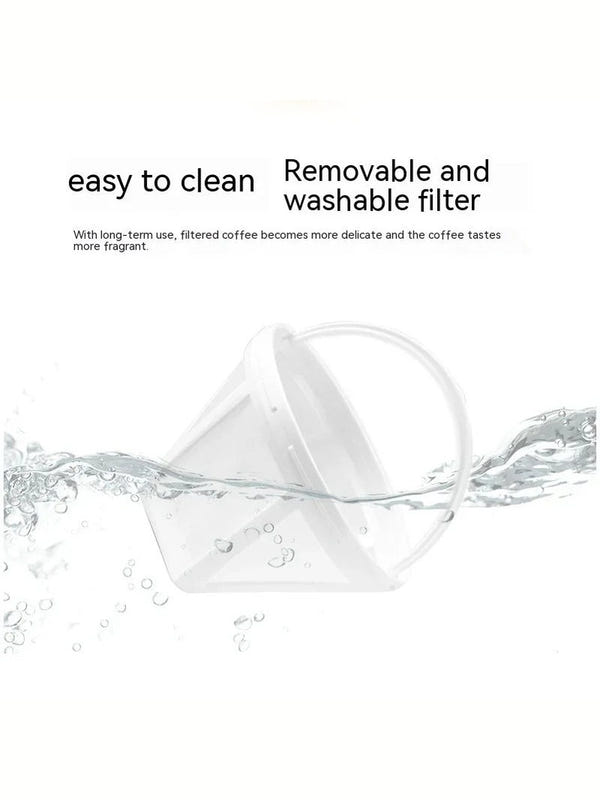 Removable washable filter for automatic drip coffee and tea maker