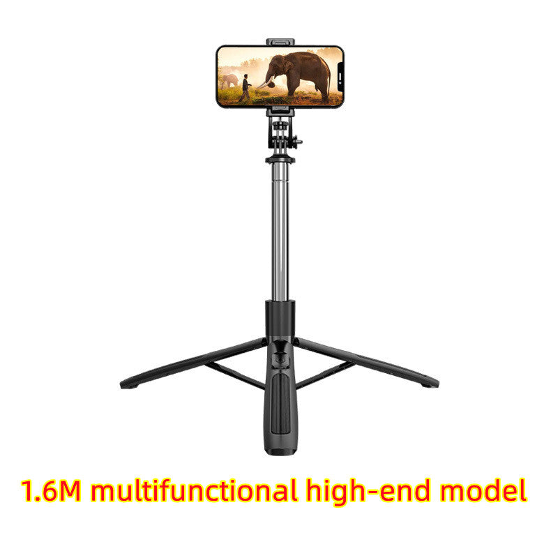 Black tripod with 360 face-tracking phone stabilizer clamp and phone mount